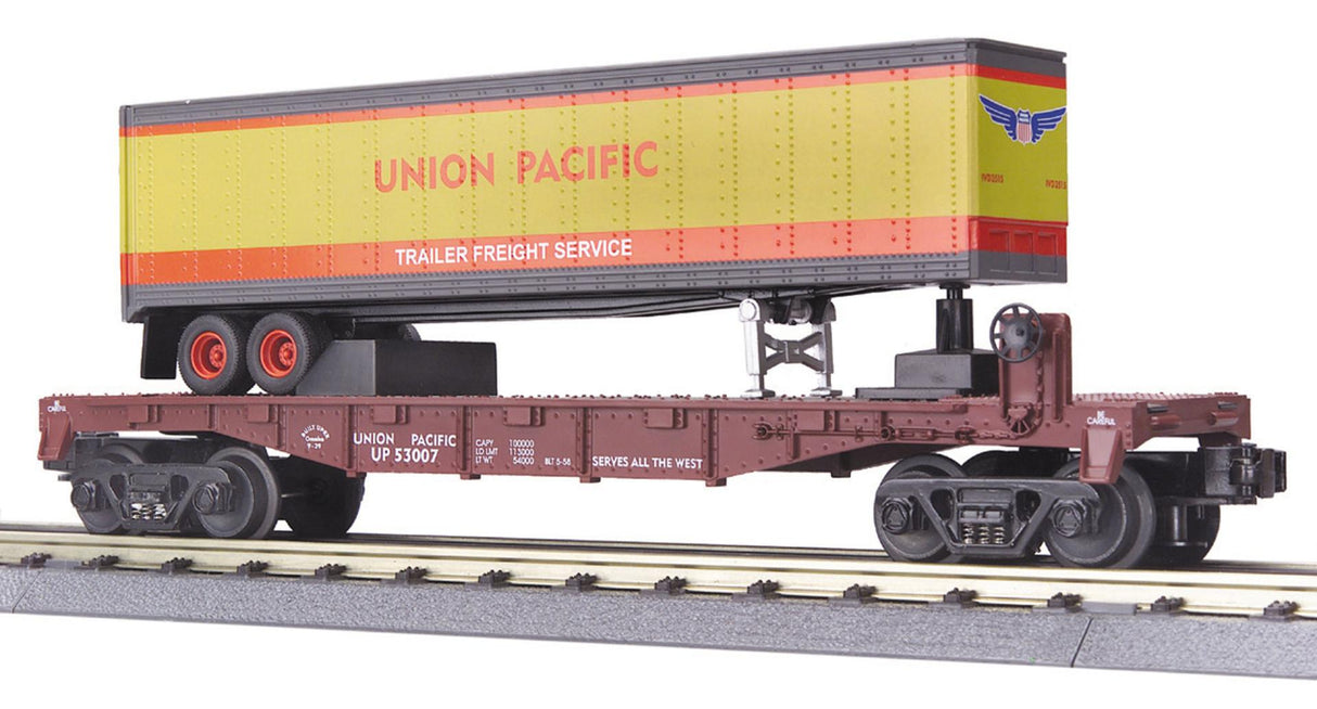 MTH Union Pacific O Gauge RailKing Flat Car 30-7632