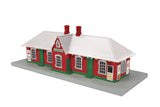 MTH 30-90761 O Scale RailKing Christmastown Country Passenger Station w/Operating Christmas Lights