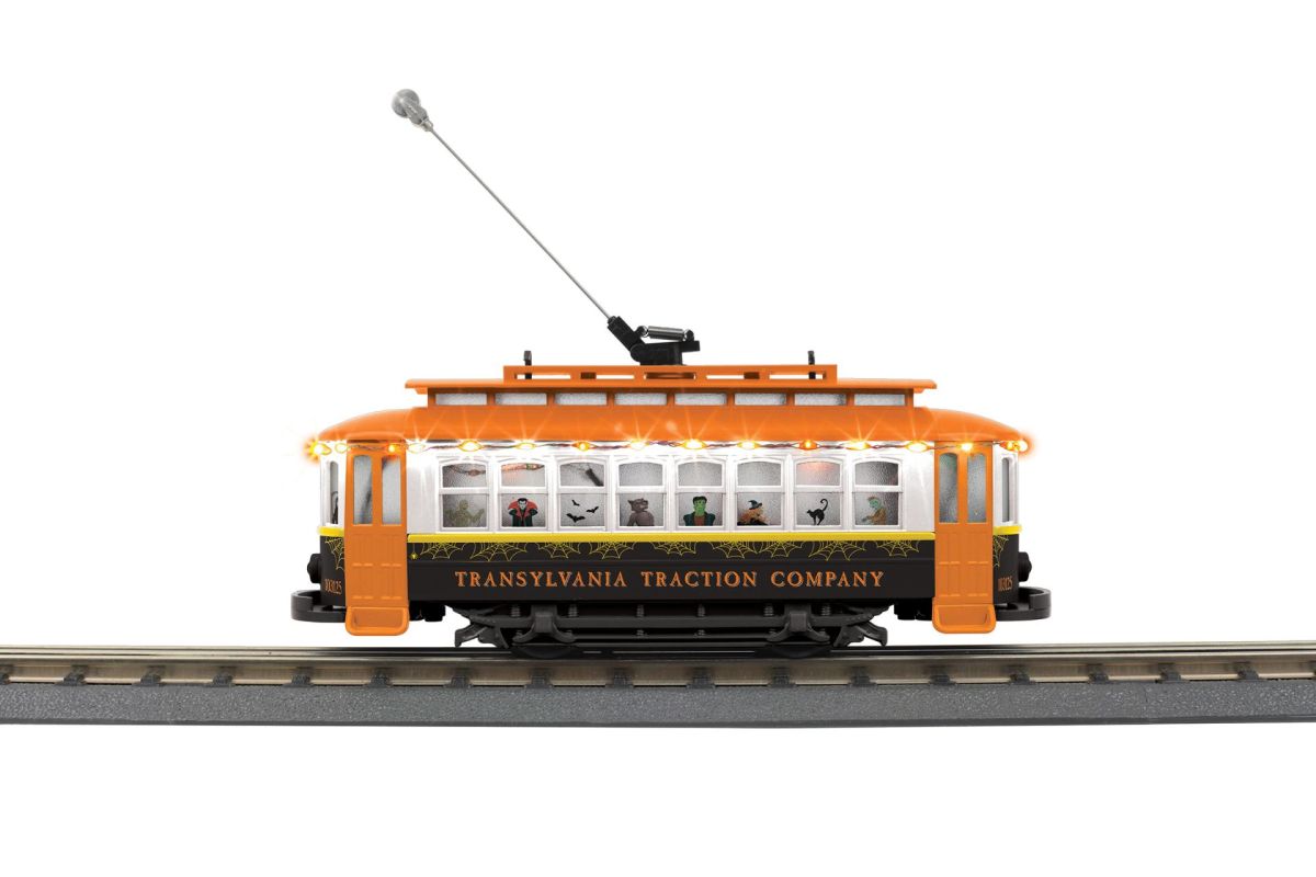MTH 30-5253 Transylvania Traction Bump-N-Go Trolley w/LED’s