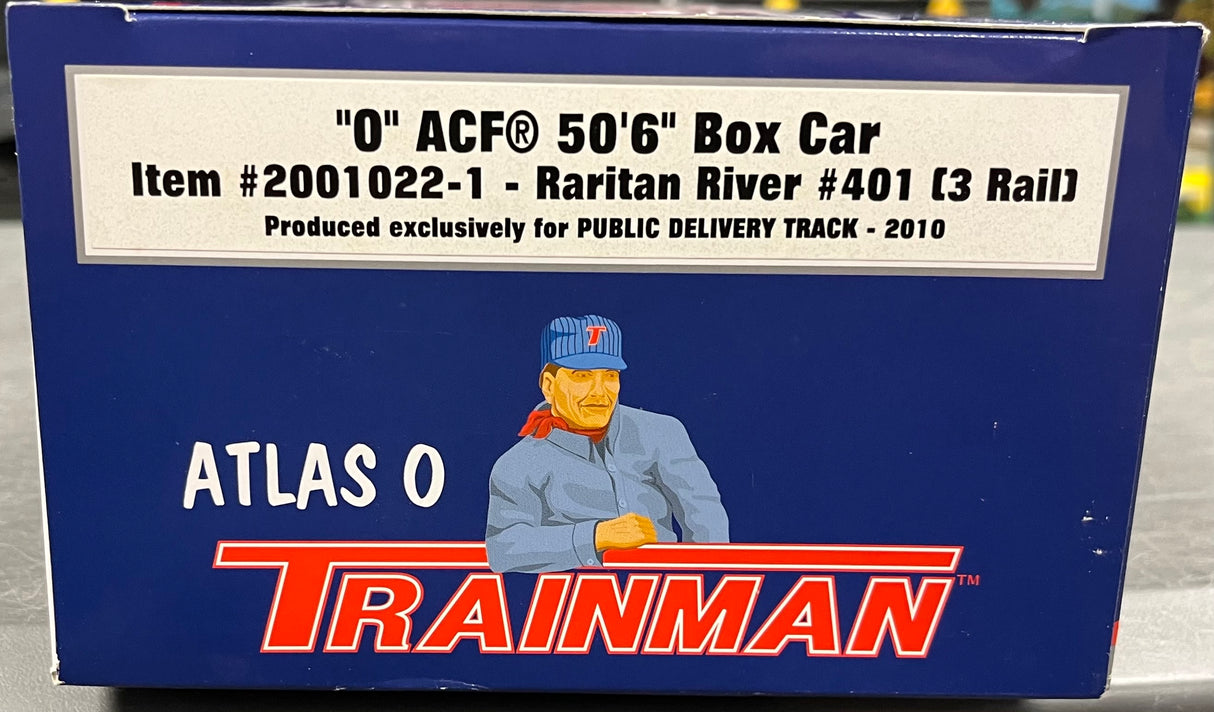 ATLAS TRAINMAN #2001022-1 RARITAN RIVEER #401 BOX CAR SET