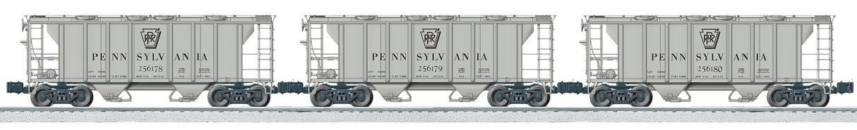 Lionel 6-11881 Pennsylvania PS-2 2-Bay Covered Hopper 3-Pack