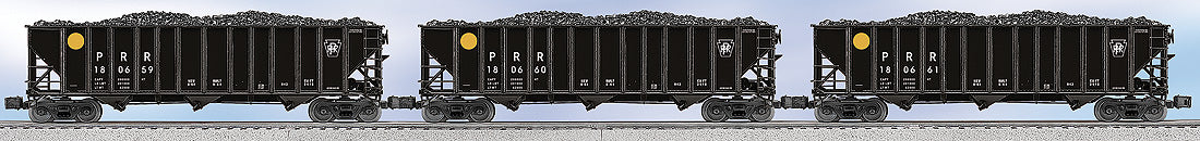 Lionel 6-11891 Pennsylvania 3-Bay Die-Cast Coal Hopper 3-Pack