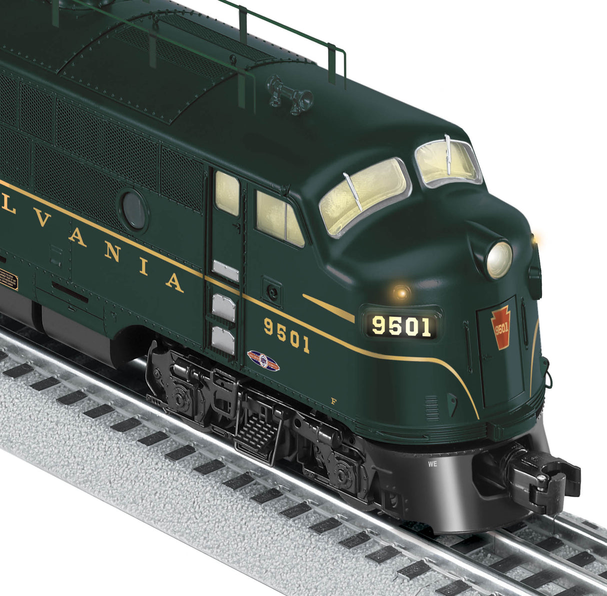 Lionel 6-14592 Pennsylvania TMCC F3 Diesel A-B-A (PWR A #9500, DMY B #9600B, DMY A #9501)