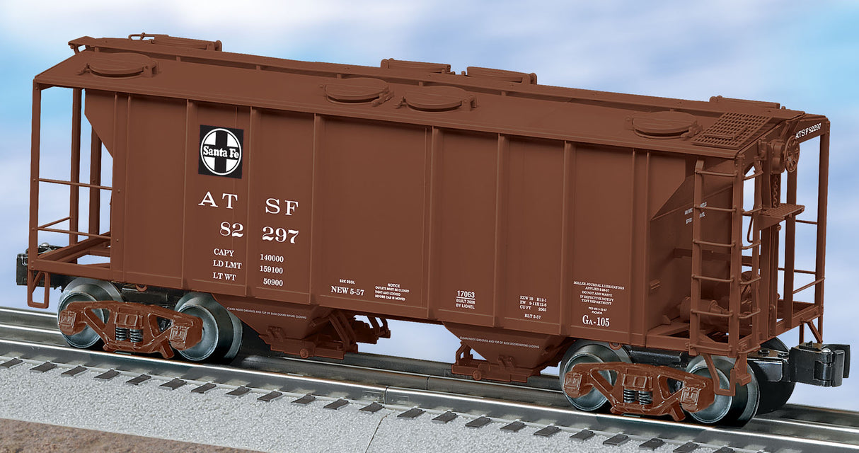 Lionel 6-17063 Santa Fe PS-2 2-Bay Covered Hopper #82297