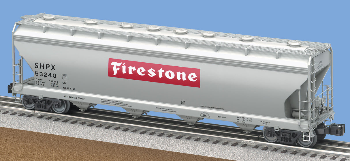 Lionel 6-17196 Firestone ACF 4-Bay Aluminum Body Hopper #15521
