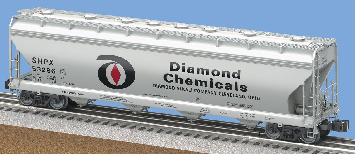 Lionel 6-17197 Diamond Chemicals ACF 4-Bay Aluminum Body Hopper #53286