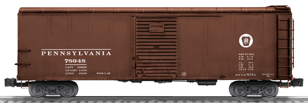 Lionel 6-17733 Pennsylvania X31A Round-roof Boxcar #78948
