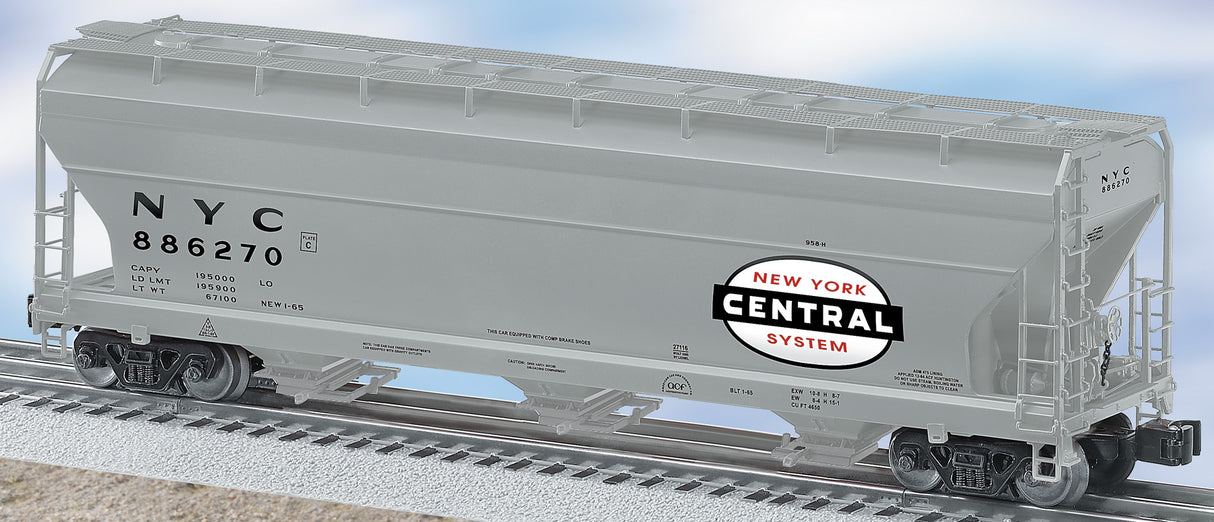 Lionel 6-27116 New York Central ACF 3-Bay Aluminum Hopper #886270