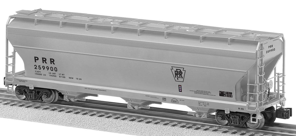 Lionel 6-27463 Pennsylvania ACF 3-Bay Aluminum Hopper #25990