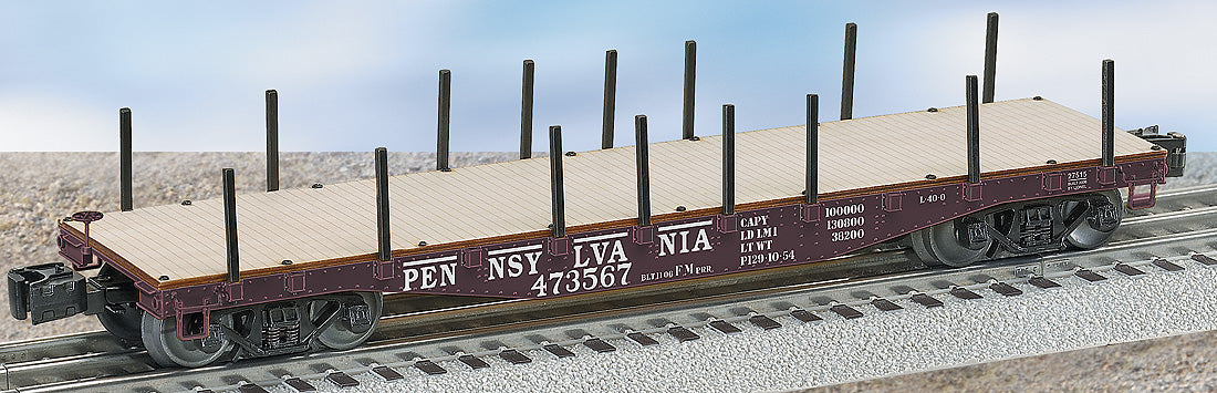 Lionel 6-27515 Pennsylvania 40' Flatcar w/stakes #473567