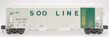 Atlas #6378 Soo Line PS-4427 Low Side Covered Hopper (3-Rail)