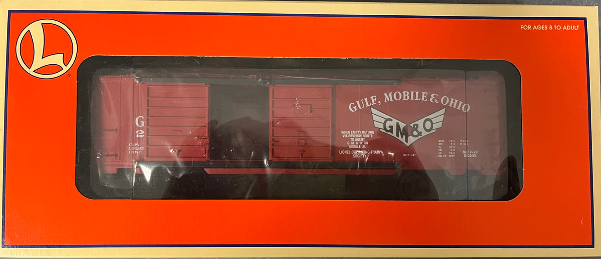 LIONEL 6-52162 1999 LIONEL OPERATING TRAIN SOCIETY GM&O BOX CAR
