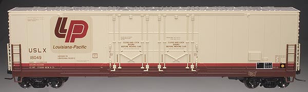 Atlas #6516 Louisiana Pacific 53' Evans Double Plug Box Car (3-Rail)