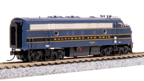 7751 EMD F7 AB, B&O 4495/5448, Blue/Black/Gold, A-unit Paragon4 Sound/DC/DCC, Unpowered B