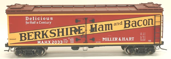 Atlas #8151 Berkshire Hams 40' Re-Built Wood Reefer (3-Rail)