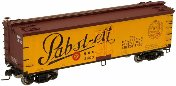 Atlas #8188 Pabst-ett 36' Woodside Reefer Car (3-Rail)