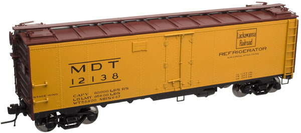 Atlas #8502 Lackawanna (MDT) 40' Steel Reefer Car (3-Rail)