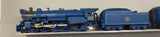 MTH RailKing: PS2.0 Blue Comet Steam Engine BCR Installed 5 Car Set