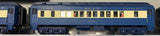 MTH RailKing: PS2.0 Blue Comet Steam Engine BCR Installed 5 Car Set