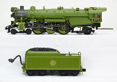 MTH Premier 20-3924-1: Jersey Central (Bullit, Green) Cab #834