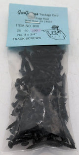 GarGraves #808 Track Screws No. 4x3/4" 100 Pack