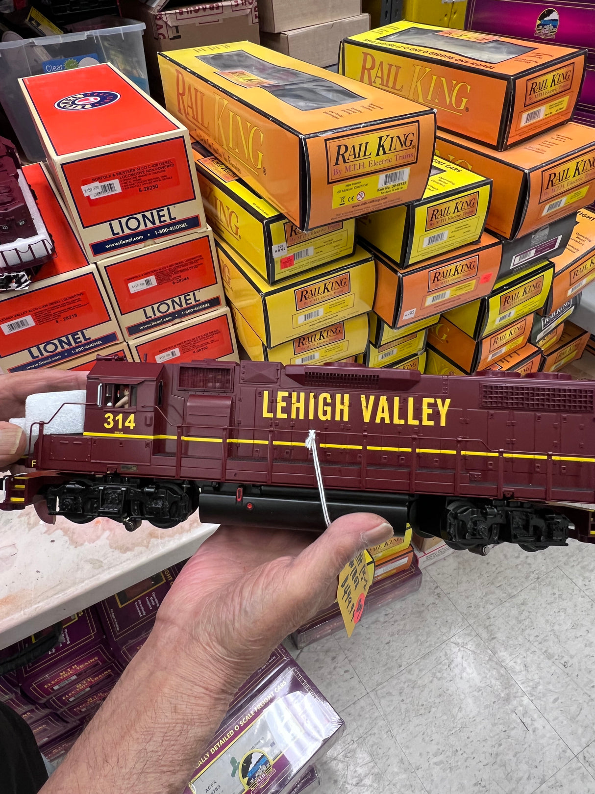 MTH Lehigh Vally #314 GP38-2 Diesel Engine W/ Proto Sound 2.0 20-2530-1 NIB