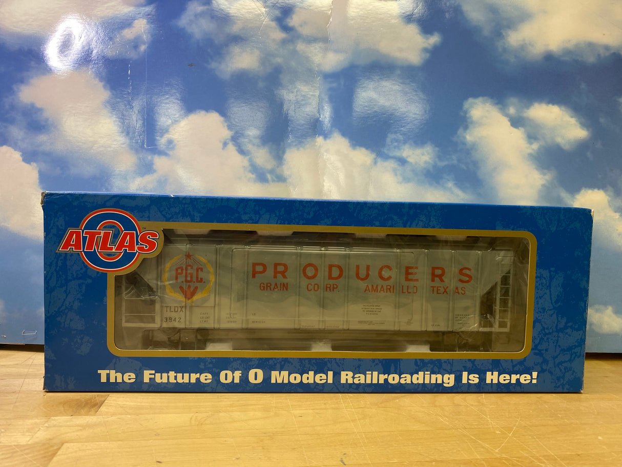 ATLAS O Item#6385-2 3 Rail 4427 LOW SIDE HOPPER AMARILLO TEXAS#3942 NEW