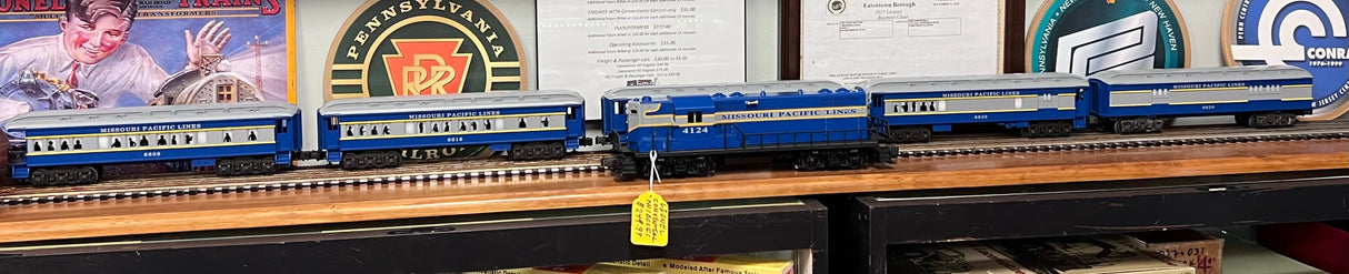 Lionel 4124 Missouri Pacific Conventional NO BOXES 5 Cars