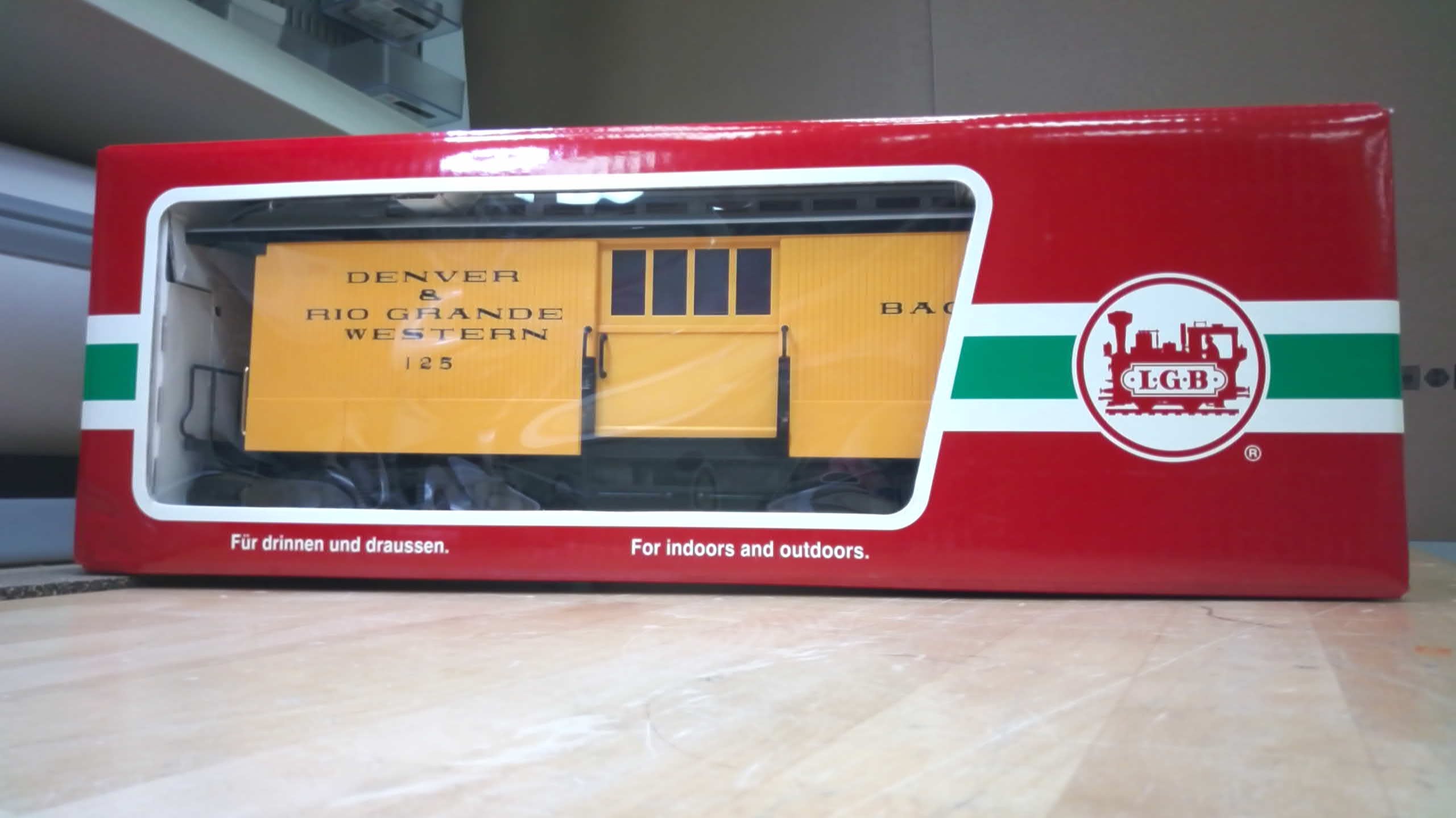 LGB 30845 D&RGW Baggage Car New In Box – TrainCellar