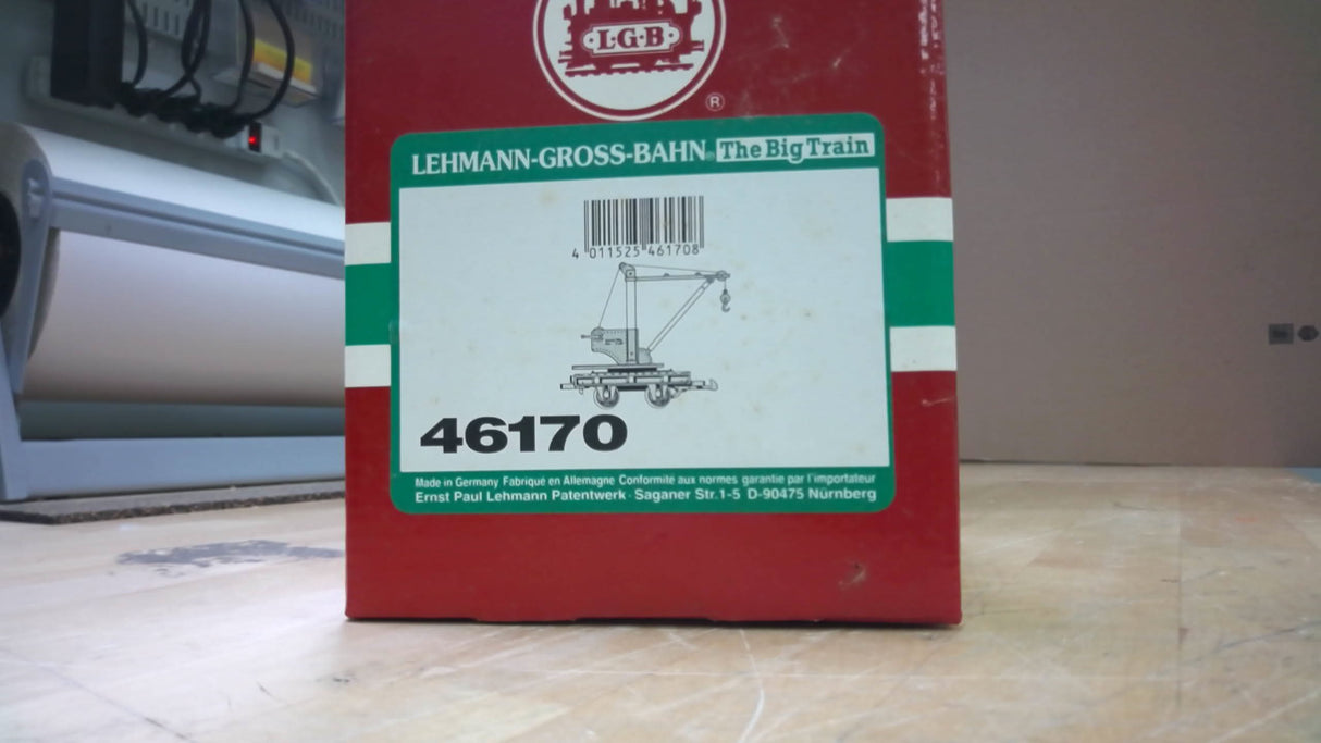 LGB 46170 Field Railroad Crane Car New In Box