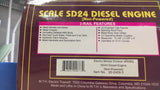 MTH  Electro Motive Division O Scale Premier SD24 Diesel Engine (Non-Powered)