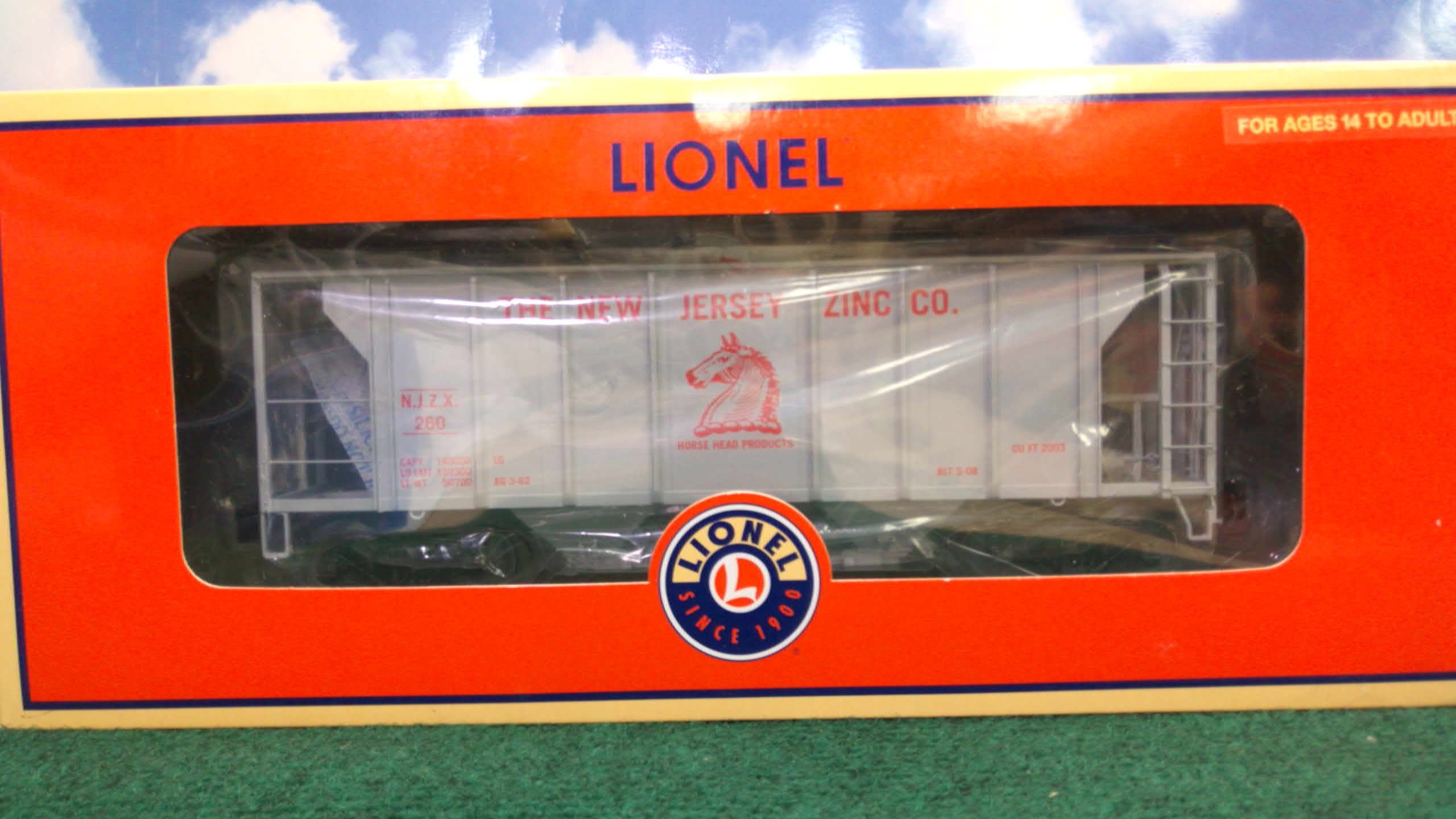 Lionel 6-21613 2008 Limited Edition New Jersey Zinc Covered Hopper