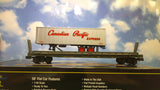 Weaver U23010LD Candian Pacific 50' Flatcar with 35' Trailer (3-Rail)