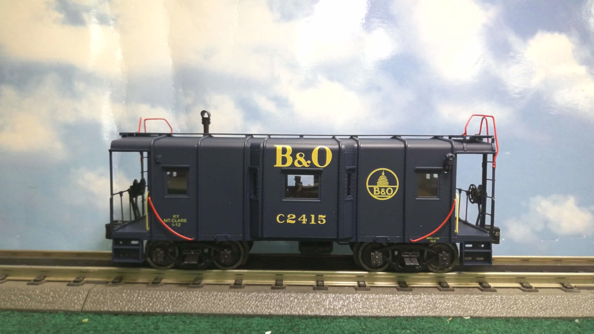 3rd Rail Balitmore and Ohio Blue Wagon Top Caboose (3-Rail)