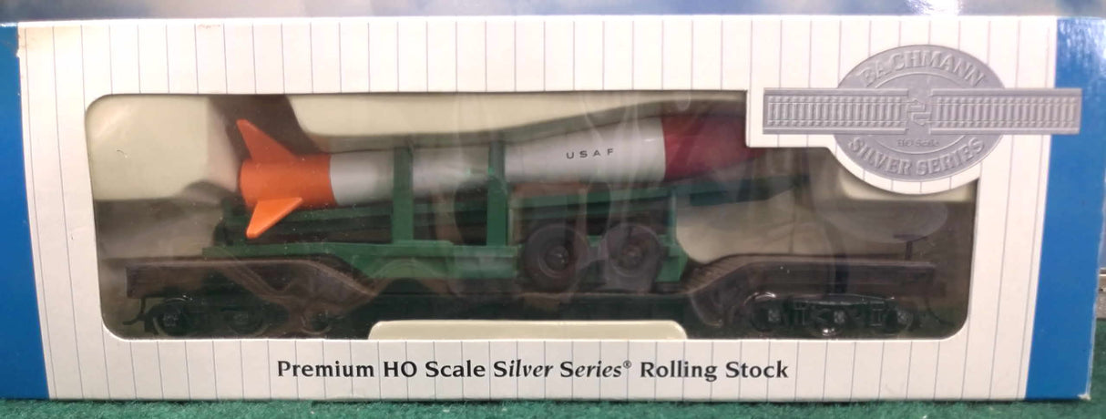 Bachmann 18347 HO 52' Center Depressed Flat Car with Missile