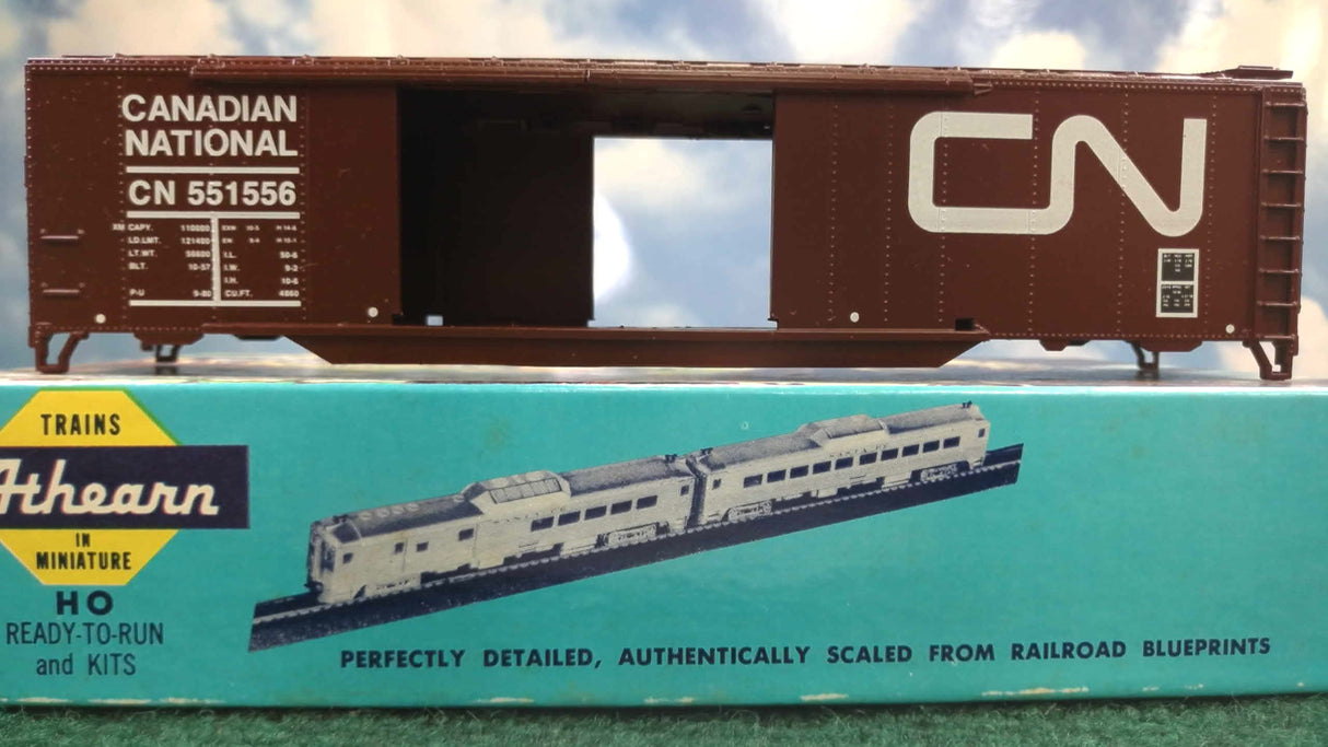 Athearn 198 HO Unconstructed Canadian National 50' Double Door Box Car