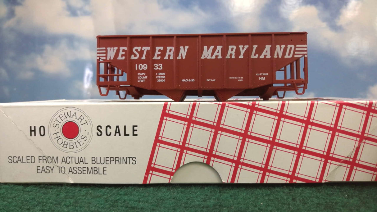 Stewart's Hobbies HO Western Maryland 55 Ton 6 Panel Double Hopper