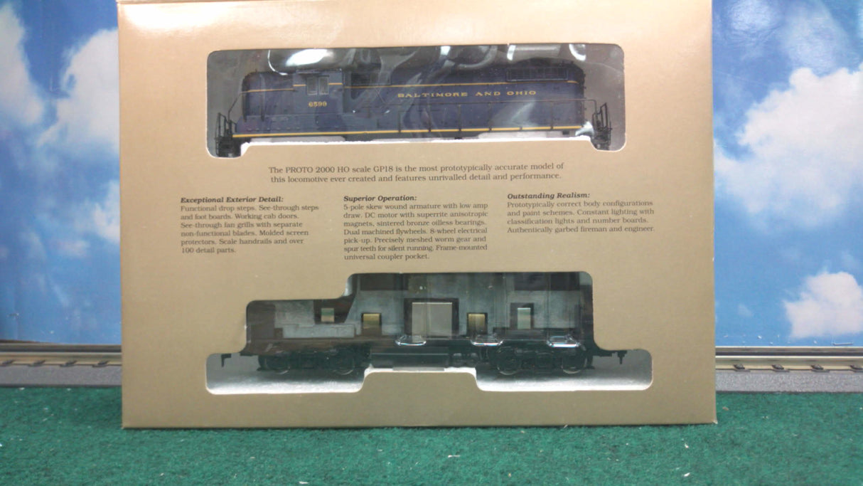 Life-Like HO Balitmore and Ohio GP18 High Nose with Dynamic Brakes