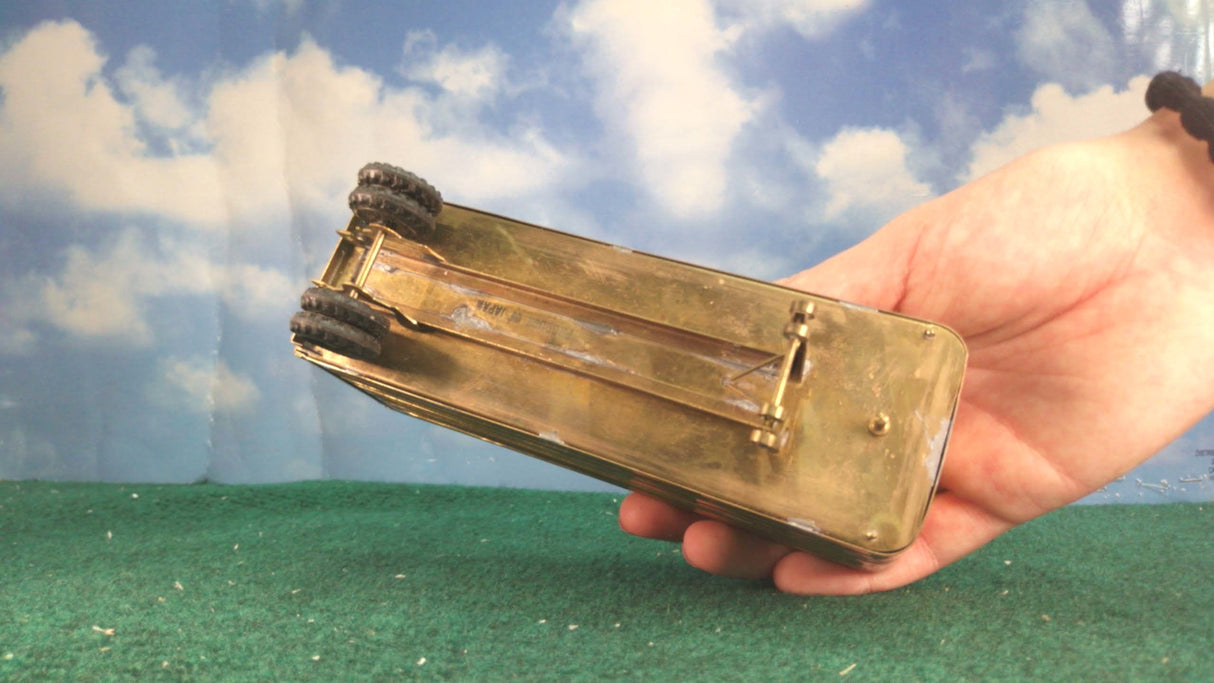Max Grey Brass 24' Box Trailer for Piggyback Flat Cars