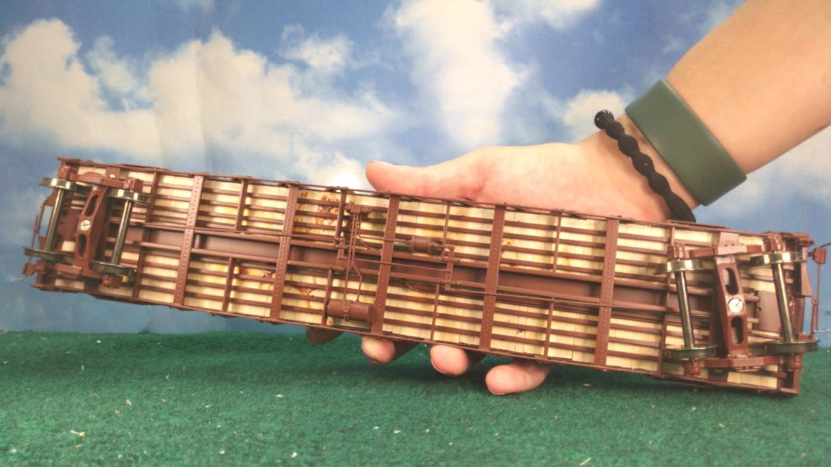 Pecos River Brass Rock Island Rebuilt War Emergency Gondola with Corrugated Sides