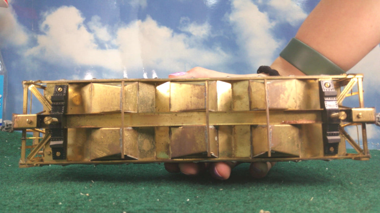 KTM Brass Unpainted Panel Side Triple Hopper Car