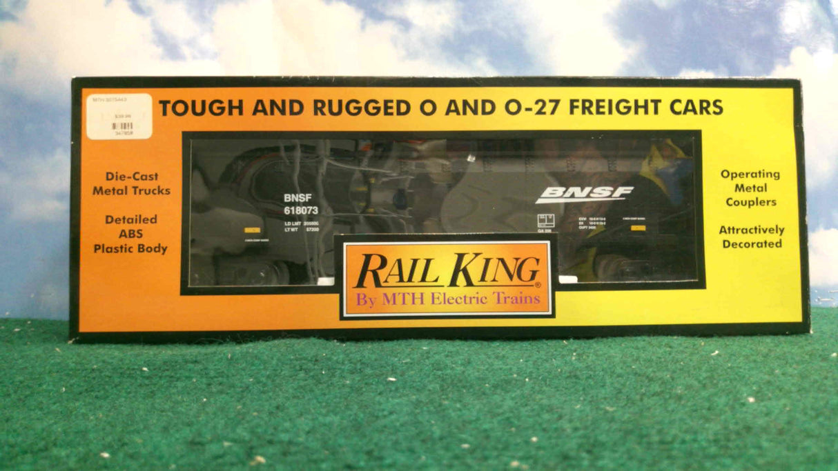 MTH 30-75443 RailKing BNSF 4-Bay Hopper W/ Coal Load New In Box