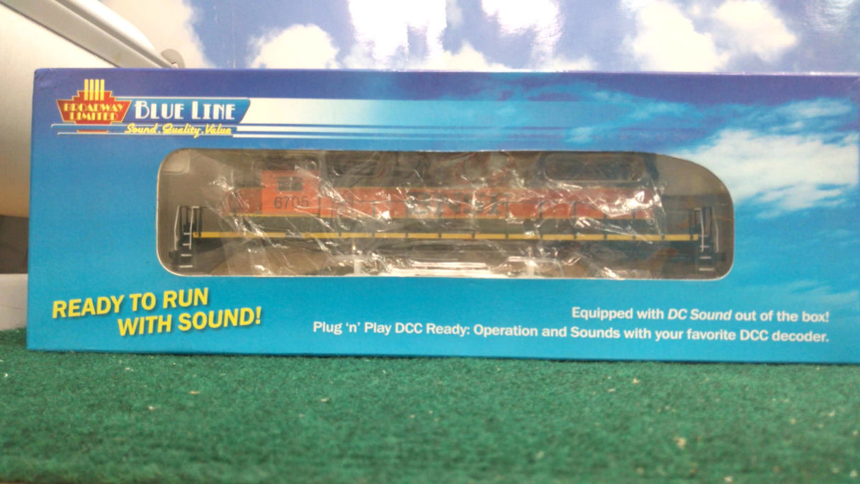 Broadway Limited BlueLine EMD SD40-2 BNSF#6705 DC, HO