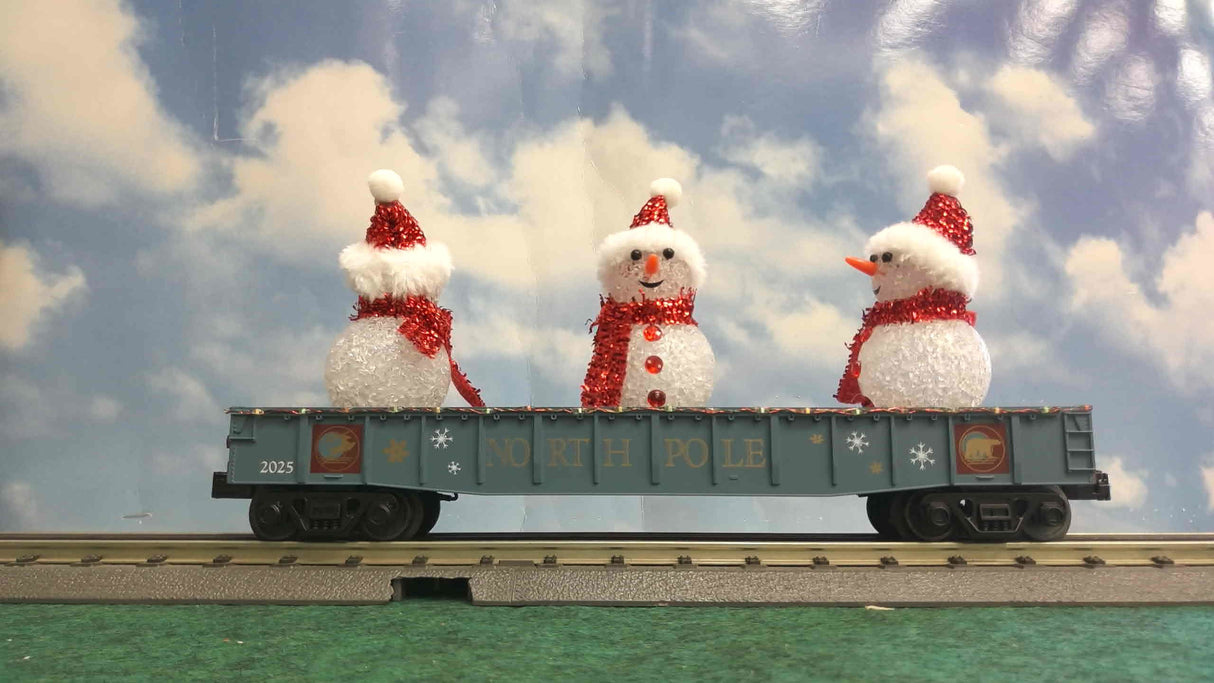MTH 30-72264 North Pole Gondola Car w/LED Lights & Lighted Snowmen