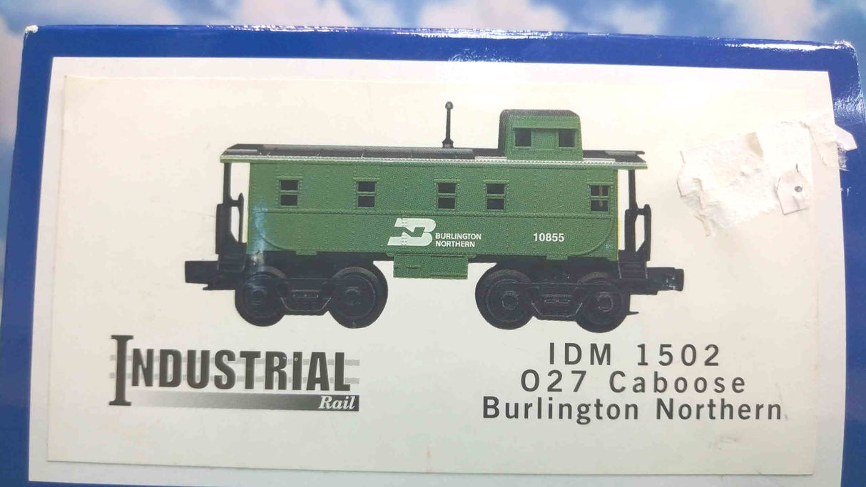Industrial Rail 1502 O27 Steel Caboose Burlington Northern #10855