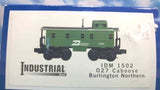 Industrial Rail 1502 O27 Steel Caboose Burlington Northern #10855