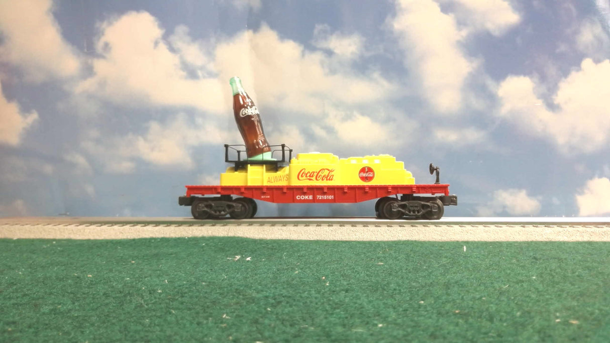 COCA COLA K-LINE K721-5101 O GAUGE BOTTLE SEARCHLIGHT CAR