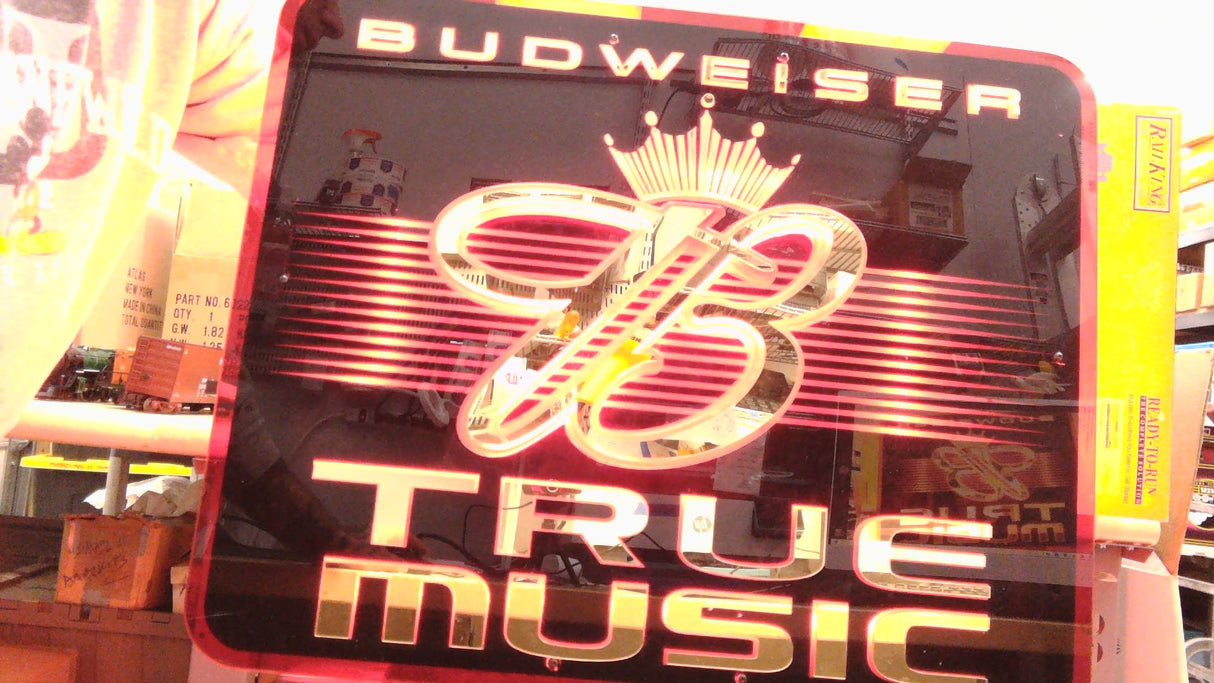 Budweiser True Music Neon Sign *WORKS* PICK UP ONLY!!