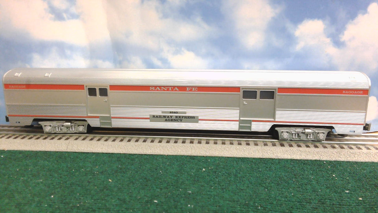 WILLIAMS 85103 O-GAU 72' 5-CAR SANTA FE SUPER CHIEF STREAMLINE PASSENGER CAR SET