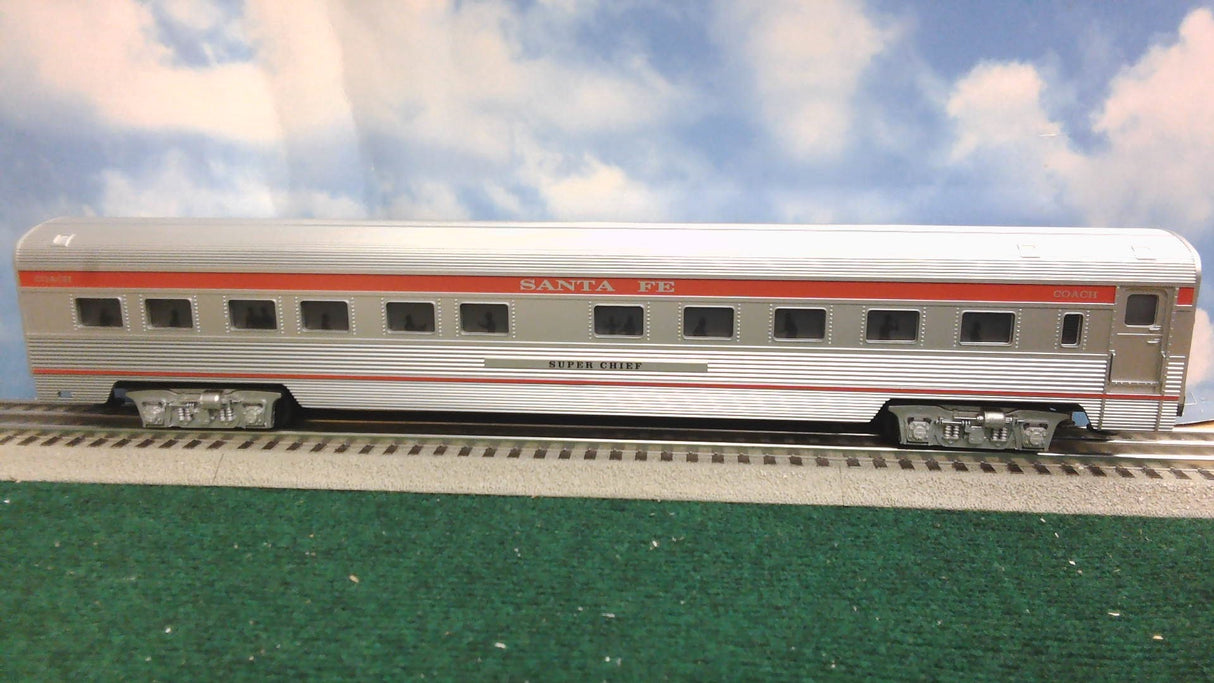 WILLIAMS 85103 O-GAU 72' 5-CAR SANTA FE SUPER CHIEF STREAMLINE PASSENGER CAR SET